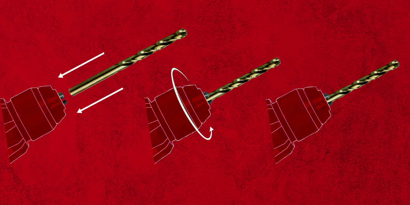 HSS Twist drill bit install