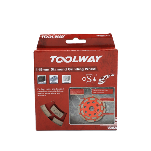 Diamond Double Row Grinding Wheel 115 X 22.23mm (4.5 ̋)