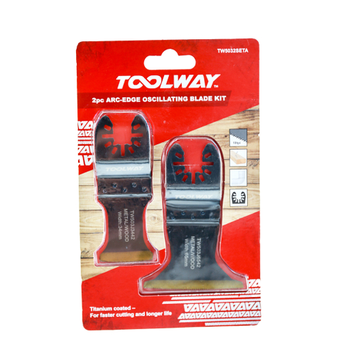 2pcs ARC-Edge Oscillating Blade Set Multi Tool Blade