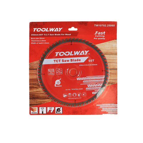 250MM-60T TCT Saw Blade For Wood(250x3.0x2.0x60Tx30)