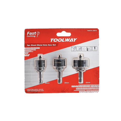 3pcs Impact Hole Saw Set