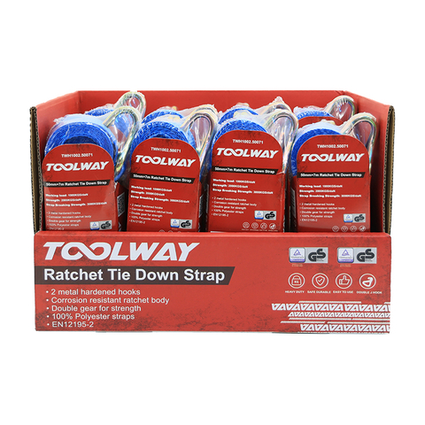 50mm×7M -Ratchet Tie Down (Strap Breaking Strength: 3000KGS/daN)
