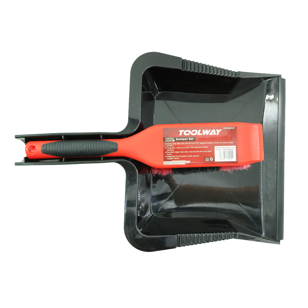 Tough Brush Dustpan and Brush Set – Heavy Duty Cleaning Set
