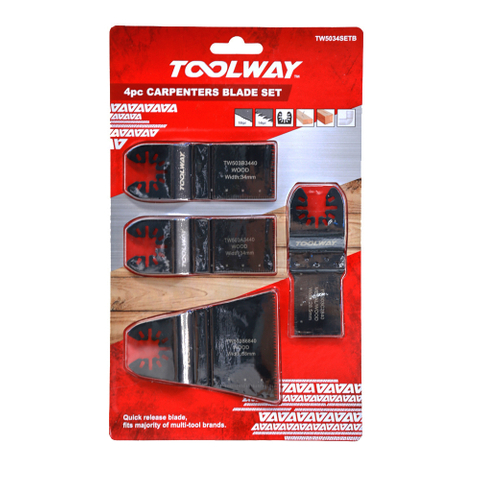 4pcs Carpenters Blade Set Multi Tool Blade