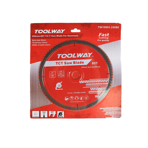 250MM-80T TCT Saw Blade For Aluminum(250x3.0x2.0x80Tx30)