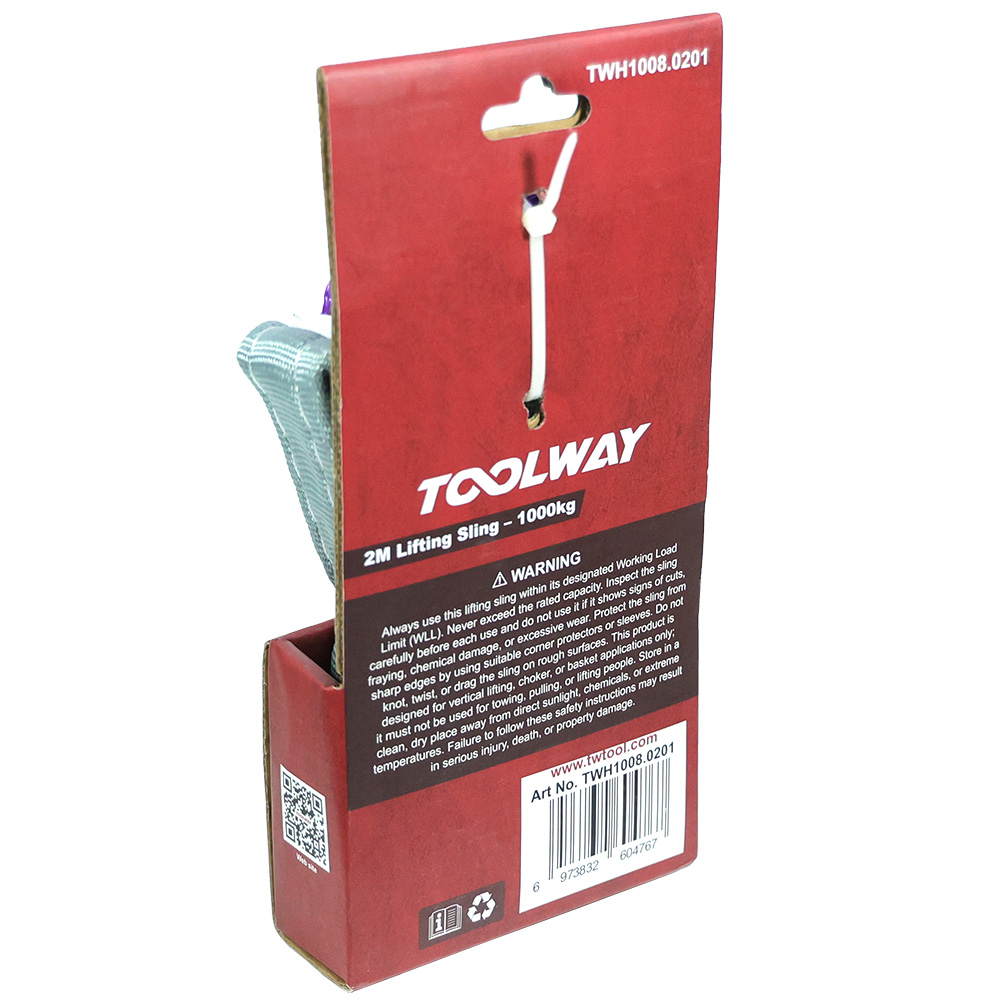 2M Polyester Lifting Sling – 1000 kg Webbing Sling