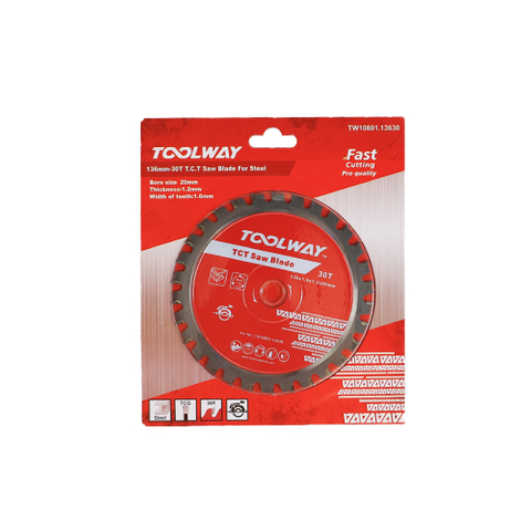 136MM-30T TCT Saw Blade For Steel(136x1.6x1.2x30Tx20)