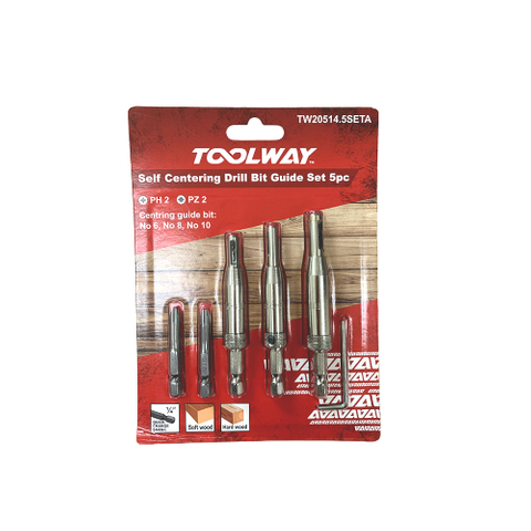 5pcs Hinge Drill Bit Guide Set 