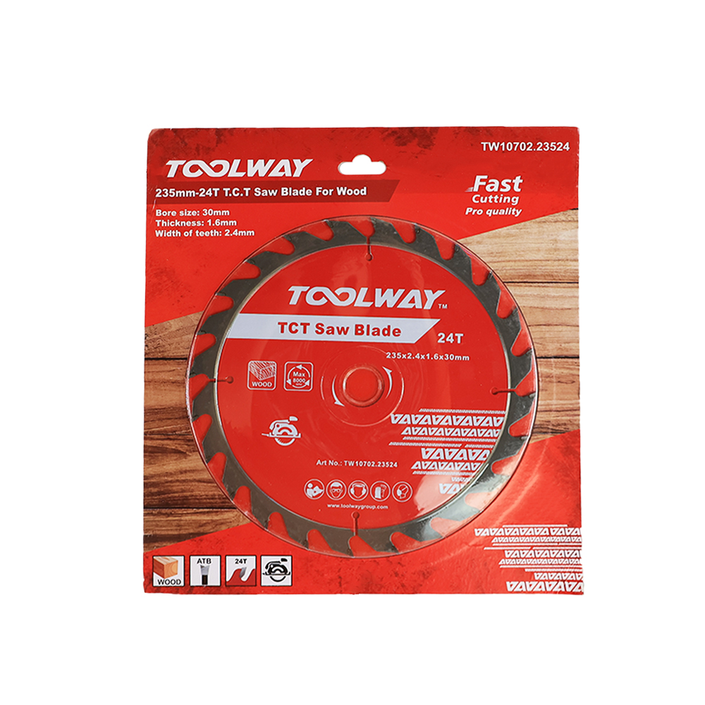 235MM-24T TCT Saw Blade For Wood(235x2.4x1.6x24Tx30)