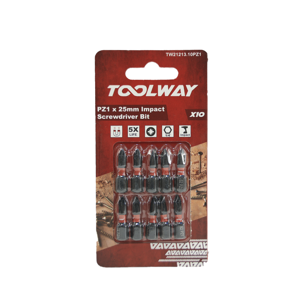 25MM PH2 Impact Screwdriver Bits With Magnetic 10pcs In a Pack