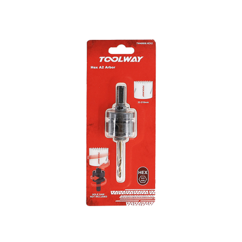 9.5mm HEX Shank Arbor With 5% Cobalt Twist Drill Bit Suitable For 32mm-210mm Hole Saw