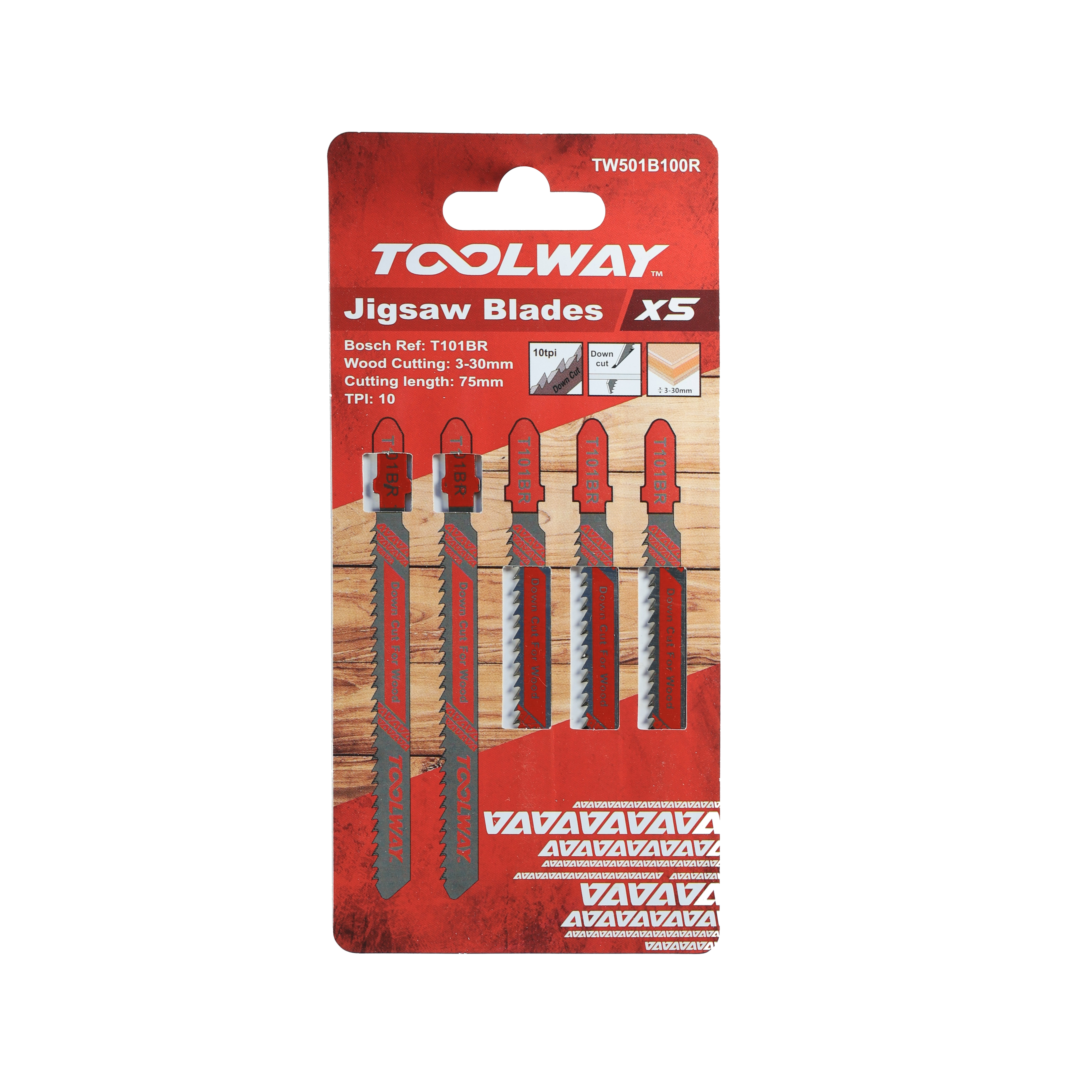 T101BR-TW501B100R Clean For Wood Jigsaw Blade