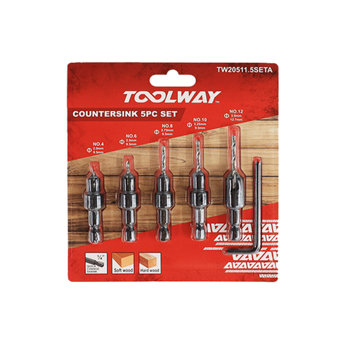 5pcs Wood Countersink Set