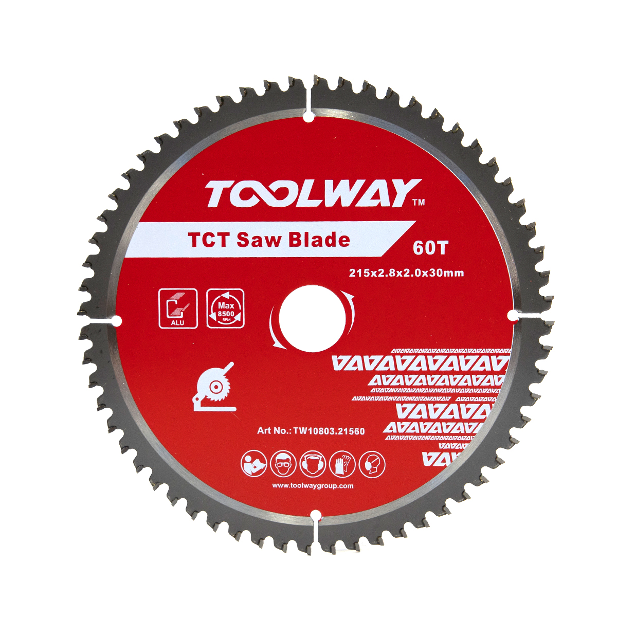 215MM-60T TCT Saw Blade For Aluminum(215x2.8x2.0x60Tx30)